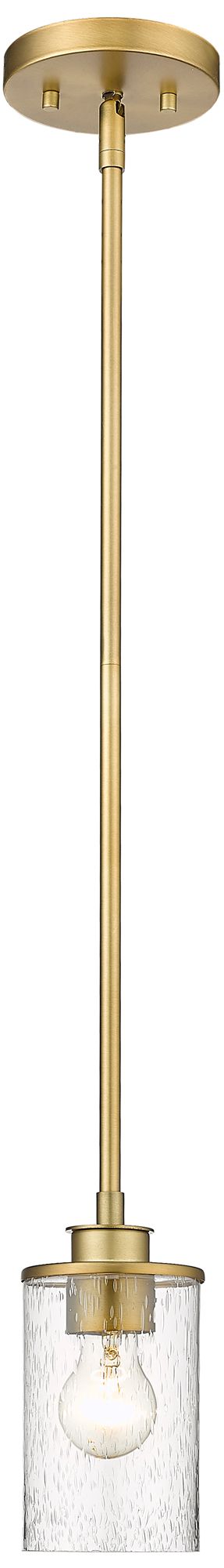 Image 5 Beckett by Z-Lite Olde Brass 5.25 inch 1 Light Mini Pendant more views