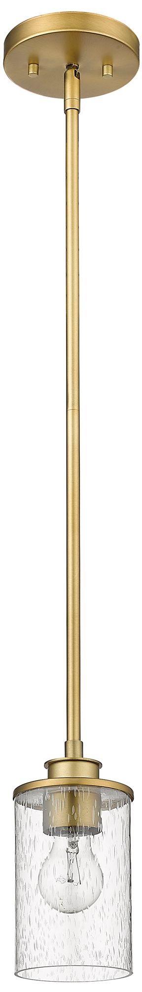 Image 6 Beckett by Z-Lite Olde Brass 5.25 inch 1 Light Mini Pendant more views