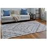 Thumbnail2 of Beckett Geometric Flatweave Ivory Area Rug 0724F 5' x 8' more views