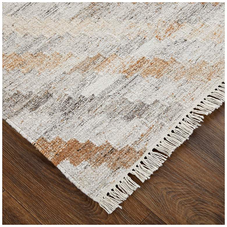 Image 3 Beckett Geometric Flatweave Ivory Area Rug 0724F 5' x 8' more views