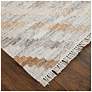 Thumbnail3 of Beckett Geometric Flatweave Ivory Area Rug 0724F 5' x 8' more views