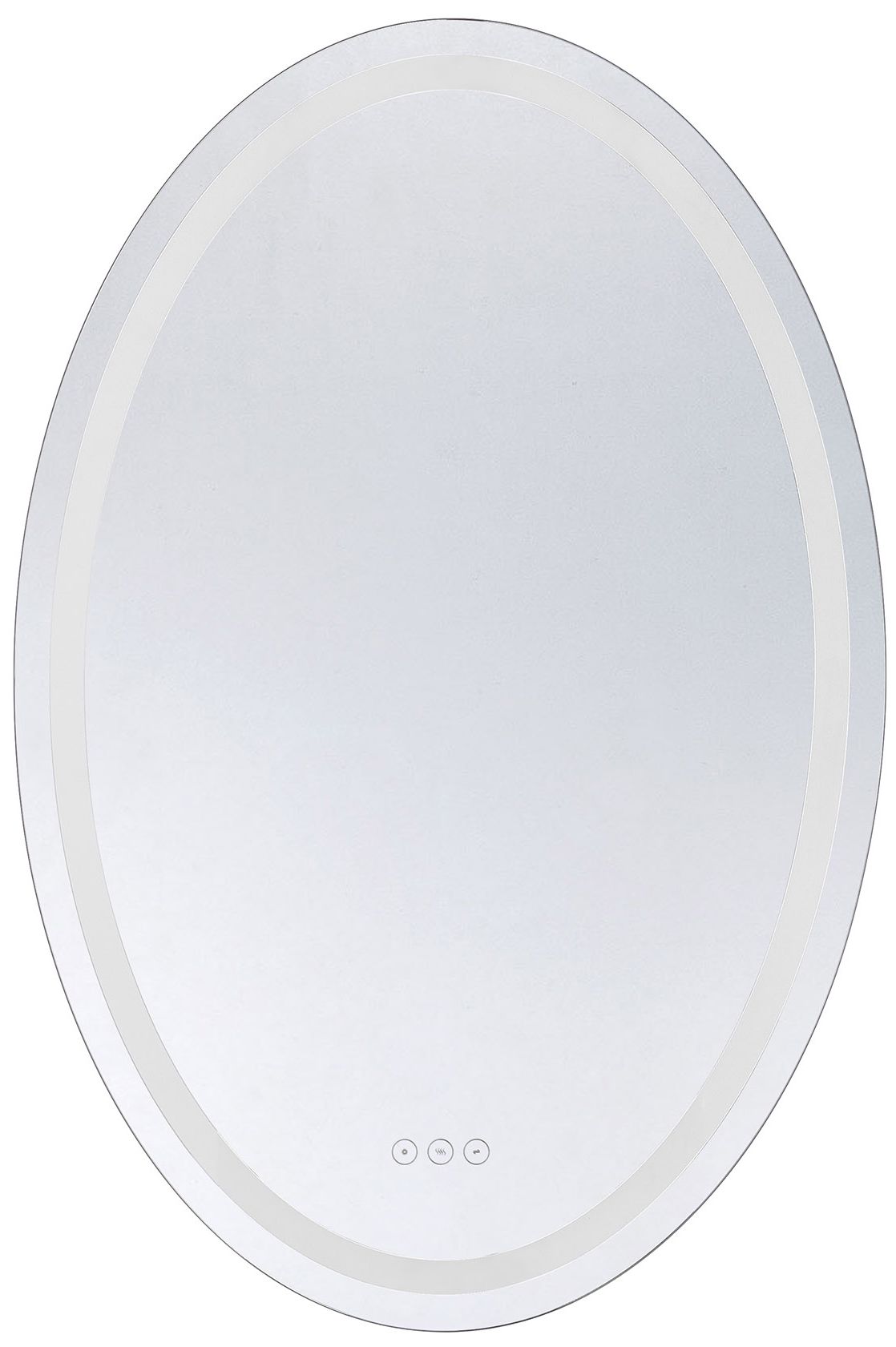 Image 2 Beckett Led Oval Frontlit and Backlit Mirror more views