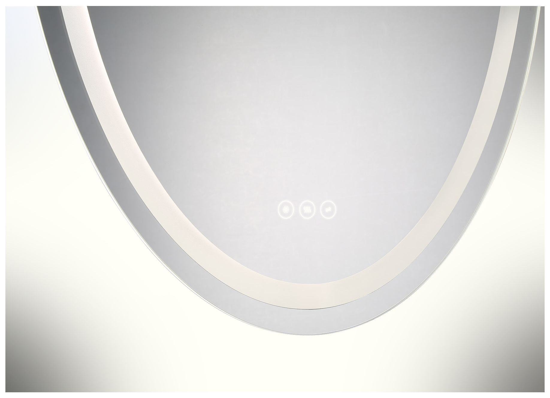 Image 5 Beckett Led Oval Frontlit and Backlit Mirror more views