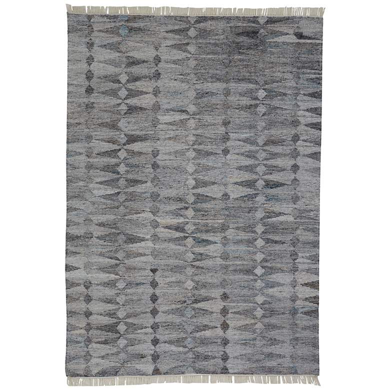 Image 1 Beckett Transitional Moroccan Flatweave Gray Area Rug 0814F