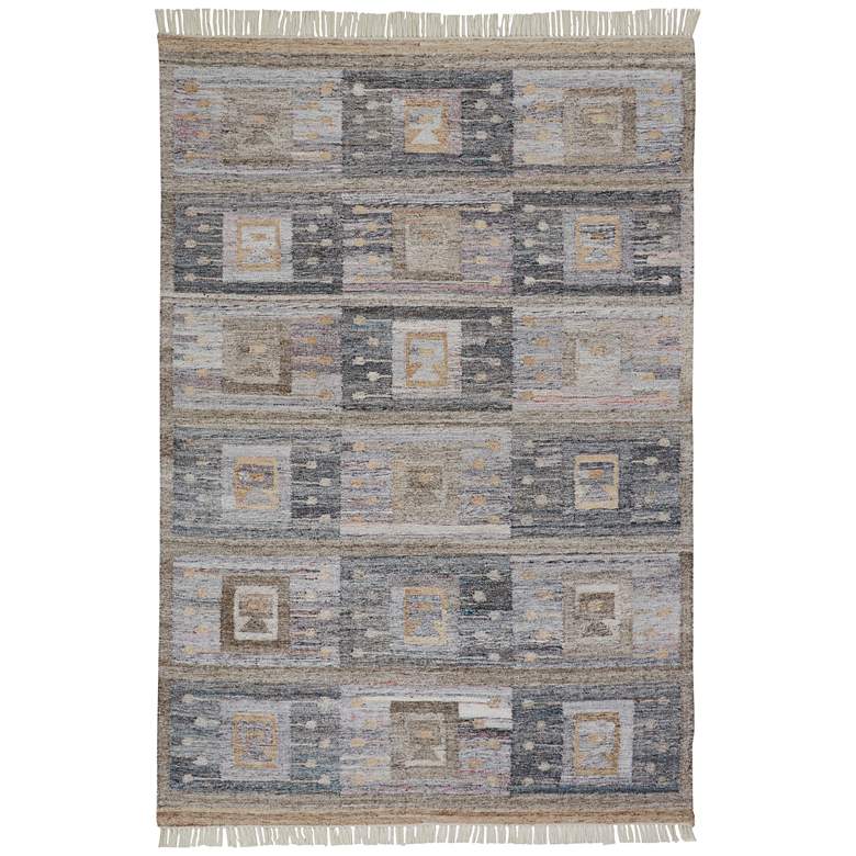 Image 1 Beckett Transitional Moroccan Flatweave Gray Area Rug 0816F