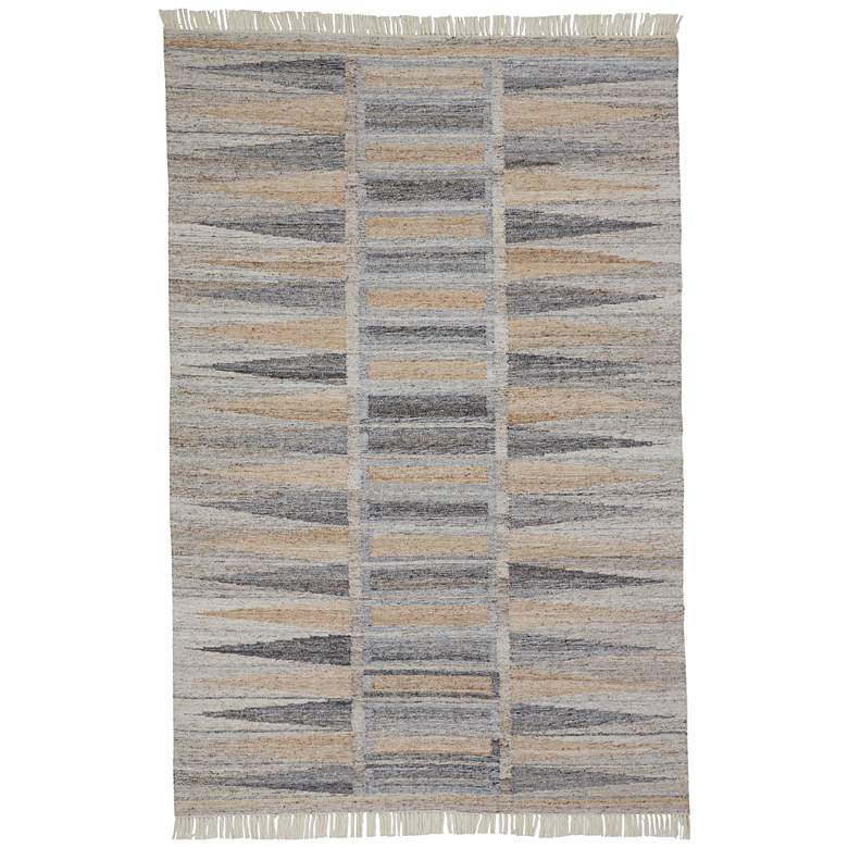 Image 1 Beckett Transitional Moroccan Flatweave Tan Area Rug 0817F