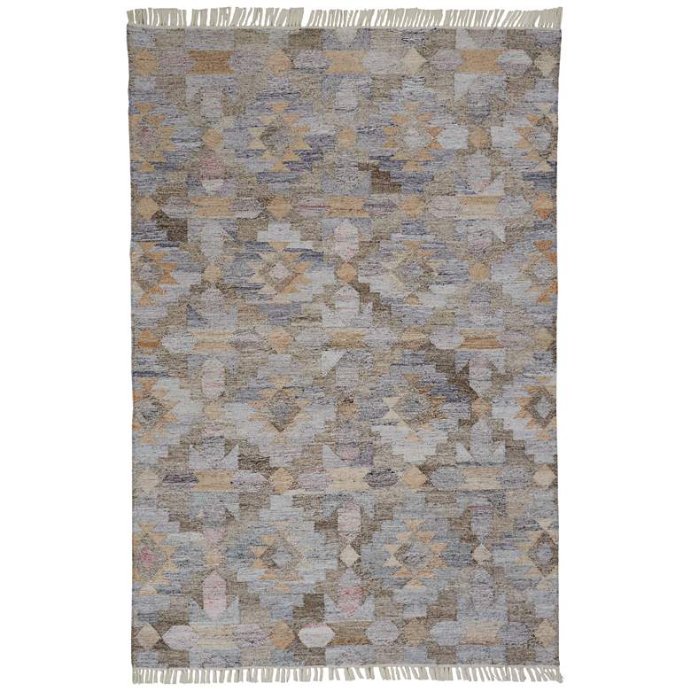 Image 1 Beckett Transitional Moroccan Flatweave Taupe Area Rug 0818F