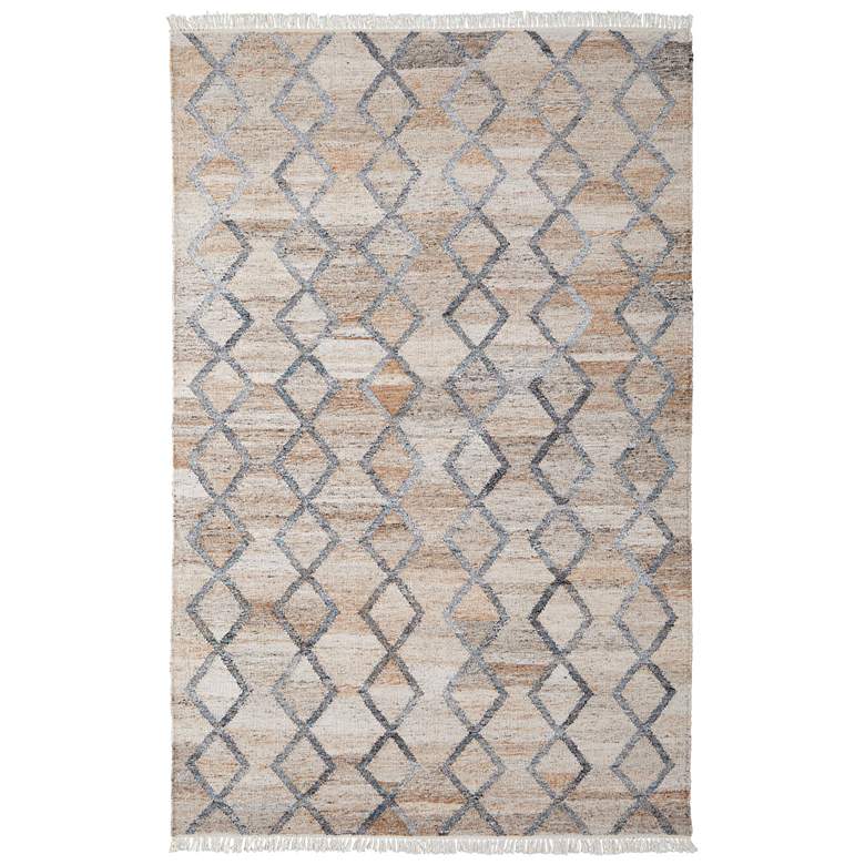 Image 1 Beckett Transitional Trellis & Lattice Flatweave Gray Area Rug 0771F