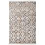Beckett Trellis & Lattice Flatweave Gray Area Rug 0771F 5' x 8'