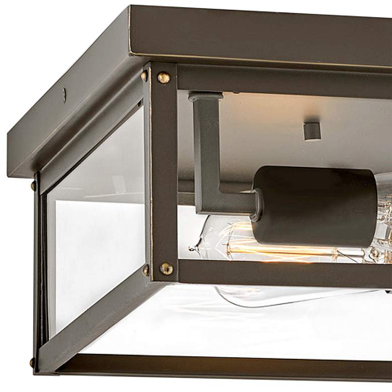 Image 3 Beckham 12" Wide Oil-Rubbed Bronze Outdoor Ceiling Light more views