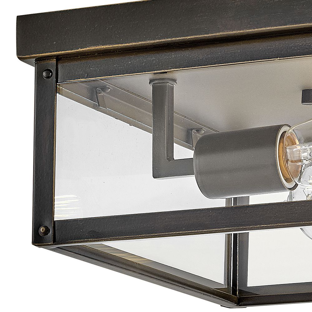 Beckham 12" Wide Oil-Rubbed Bronze Outdoor Ceiling Light