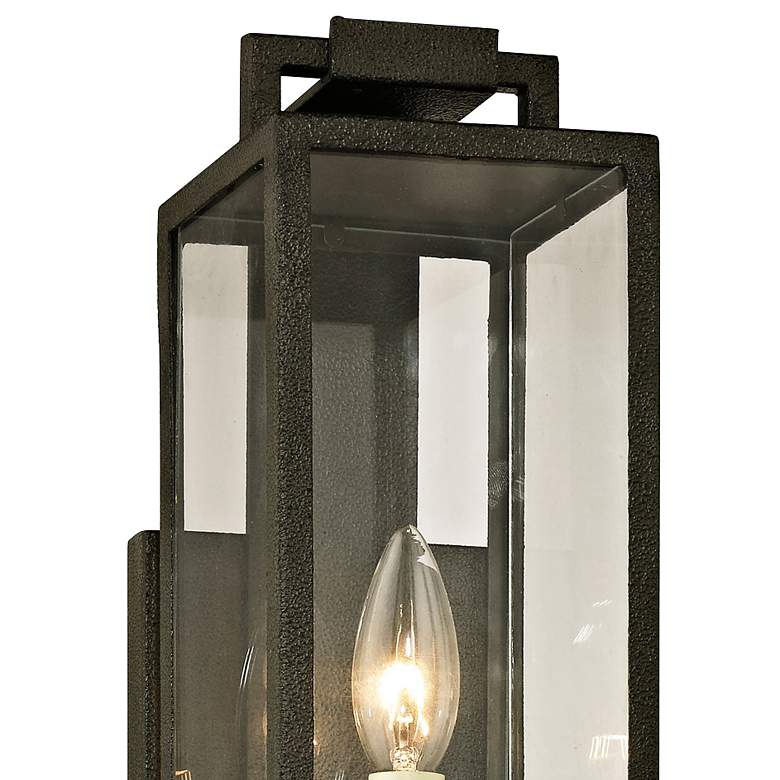 Image 2 Beckham 16 1/2" High Forged Iron Outdoor Wall Light more views
