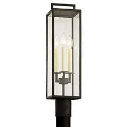 Beckham 23 3/4" High Forged Iron 3-Light Outdoor Post Light
