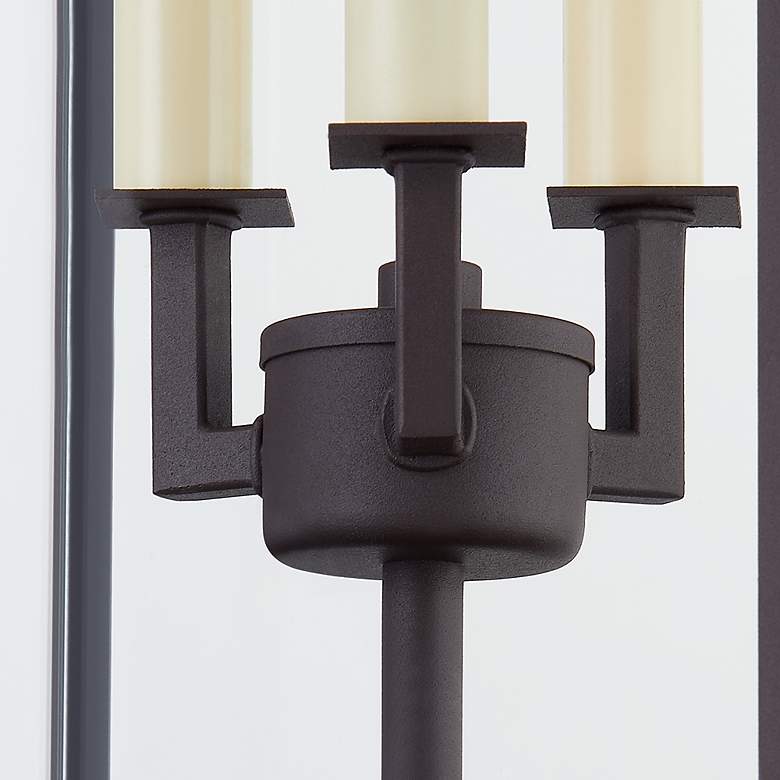Image 2 Beckham 23 3/4" High Textured Bronze 3-Light Post Light more views