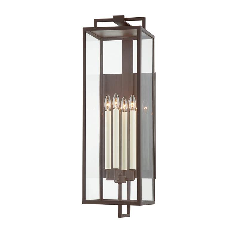 Image 5 Beckham 33 1/2" High Textured Bronze 4-Light Outdoor Wall Light more views