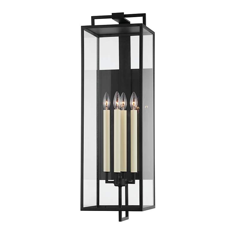 Image 3 Beckham 34" High Forged Iron 4-Light Outdoor Wall Light more views