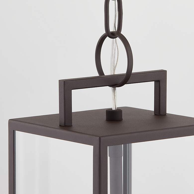 Image 5 Beckham 6" Wide Textured Bronze 3-Light Outdoor Hanging Light more views
