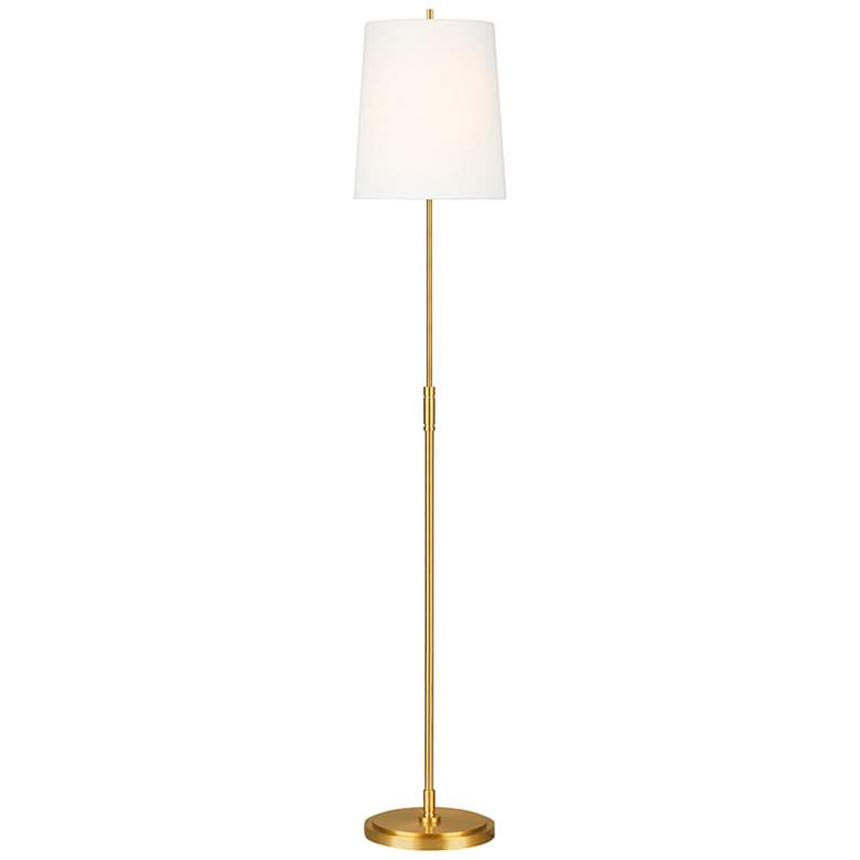 Image 2 Beckham Burnished Brass Modern Luxe LED Floor Lamp by Thomas O&#39;Brien