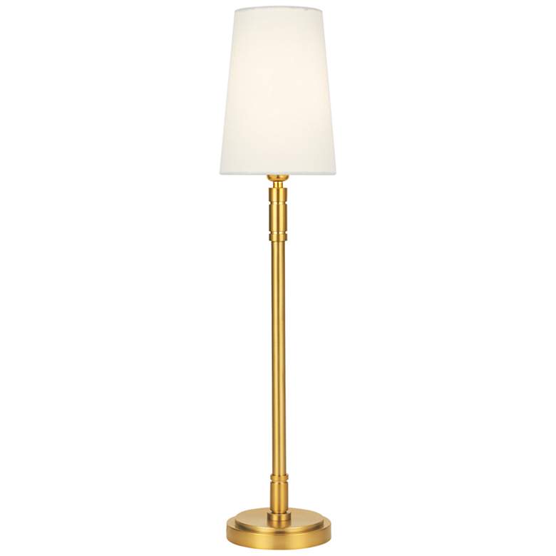 Image 2 Beckham Classic Burnished Brass LED Table Lamp by Thomas O'Brien
