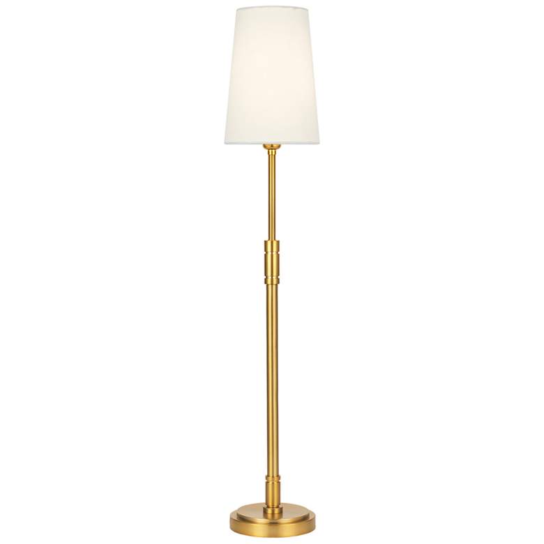 Image 5 Beckham Classic Burnished Brass LED Table Lamp by Thomas O'Brien more views