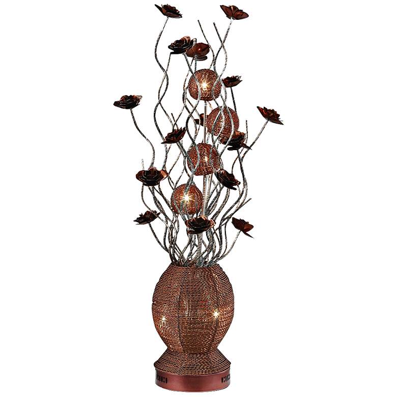 Image 1 Beckley Hand-Crafted Light Coffee Metal Table Lamp