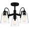 BECKONRIDGE - 3 LIGHT SEMI FLUSH