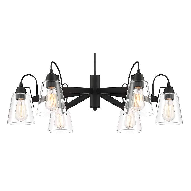 Image 7 Beckonridge 32" Wide Coal 6-Light Chandelier more views