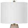 Becky Beige Rhombus Textured Table Lamp
