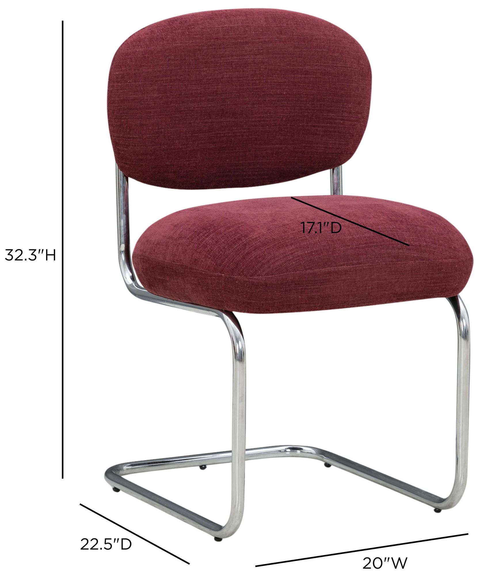 Image 7 Becky Merlot Performance Chenille Chair more views