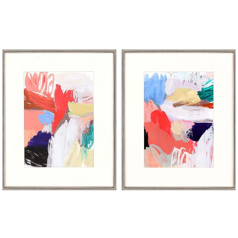 Image 1 Bedazzled 26"W x 32"H Framed Art Set of 2