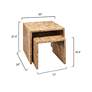 7_Bedford 22" Wide Natural Burl Wood Nesting Tables Set of 2 more views