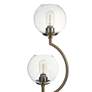 Bedford 31" Brass and Clear Glass Globe Uplight Modern Table Lamp