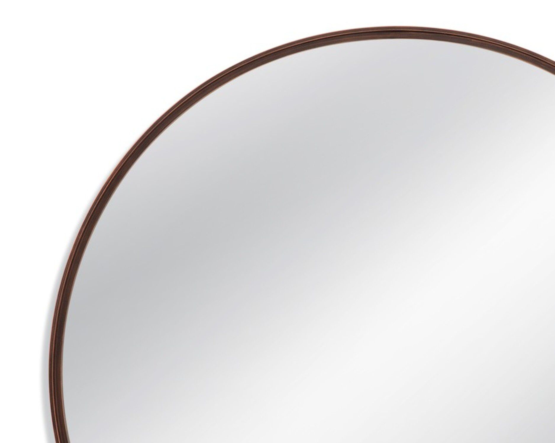 Image 2 Bedford Bronze Metal 48" Round Oversized Wall Mirror more views
