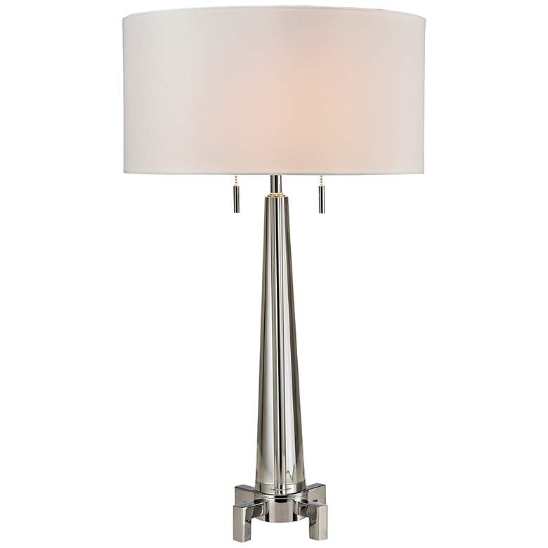 Image 1 Bedford Chrome Crystal Table Lamp