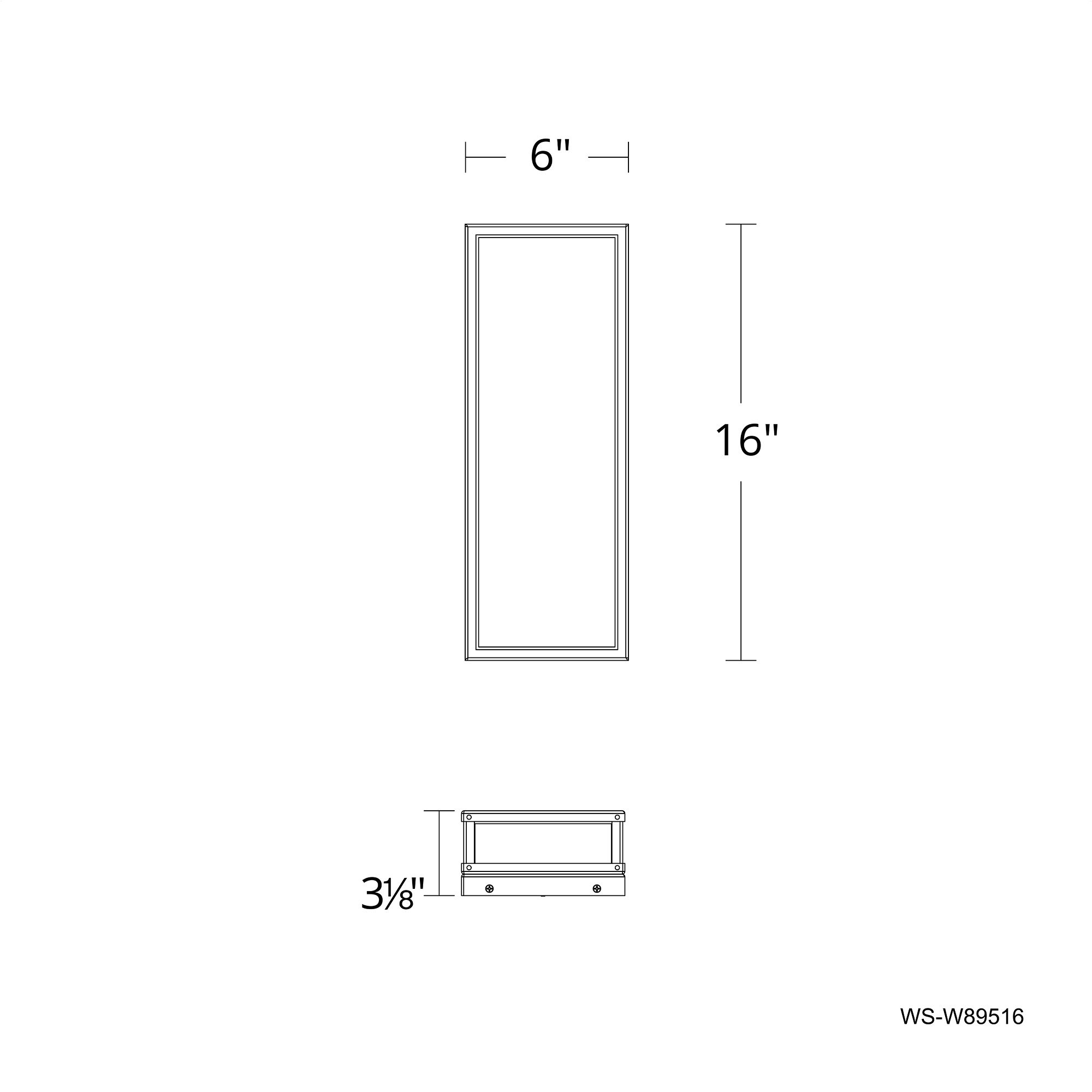 Image 4 Beech 16"H x 6"W 1-Light Outdoor Wall Light in Black more views
