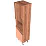 Beekman 17 1/2"W Brown Pink 5-Shelf Narrow Bookcase Cabinet