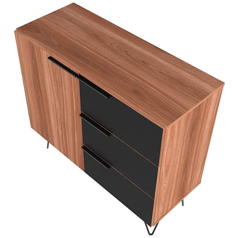 Image 7 Beekman 35 1/2" Wide Brown Black Wood Modern 3-Drawer Dresser more views