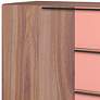 Beekman 35 1/2" Wide Brown Pink Wood 3-Drawer Dresser