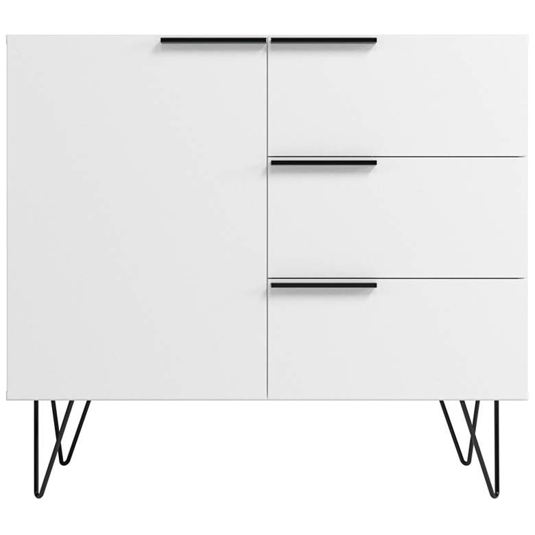 Image 4 Beekman 35 1/2 inch Wide White Wood 3-Drawer Dresser more views