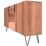Beekman 63" Wide Brown Pink Wood 3-Drawer Sideboard