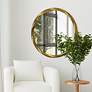 4_Beekmann Hill Gold Leaf 36" Round Wall Mirror more views