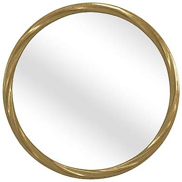 Beekmann Hill Gold Leaf 36" Round Wall Mirror