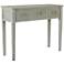 Beeson White Washed 3-Drawer Console Table