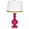 Beetroot Purple Apothecary Table Lamp with Braid Trim