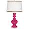 Beetroot Purple Apothecary Table Lamp with Twist Scroll Trim