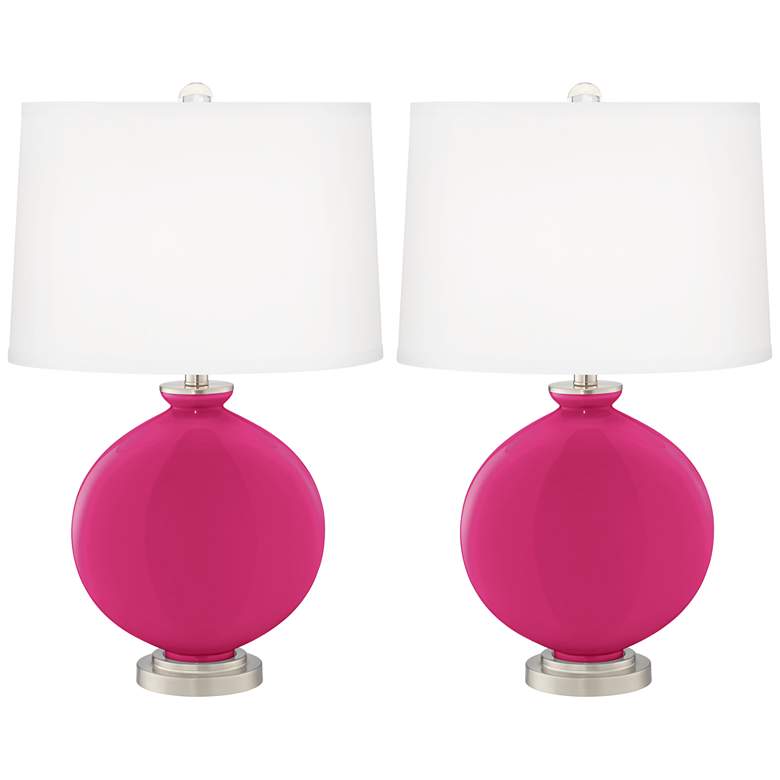 Image 1 Beetroot Purple Carrie Table Lamp Set of 2