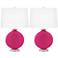 Beetroot Purple Carrie Table Lamp Set of 2