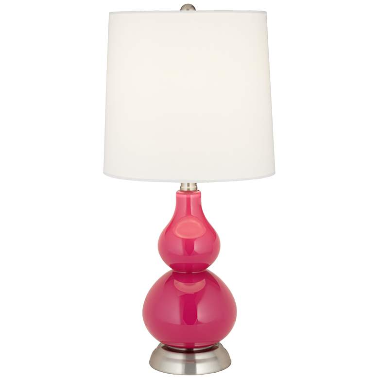 Image 1 Beetroot Purple Small Gourd Accent Table Lamp
