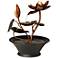 Begonia Flowers 10 1/4" High Small Table Fountain