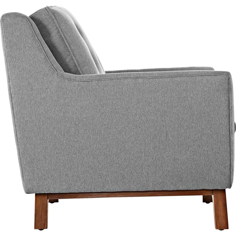 Beguile 71 1/2&quot; Wide Expectation Gray Fabric Tufted Loveseat more views